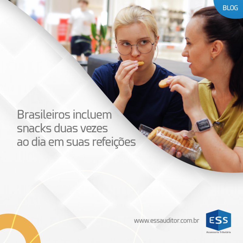 Brasileiros incluem snacks duas vezes ao dia em suas refeições