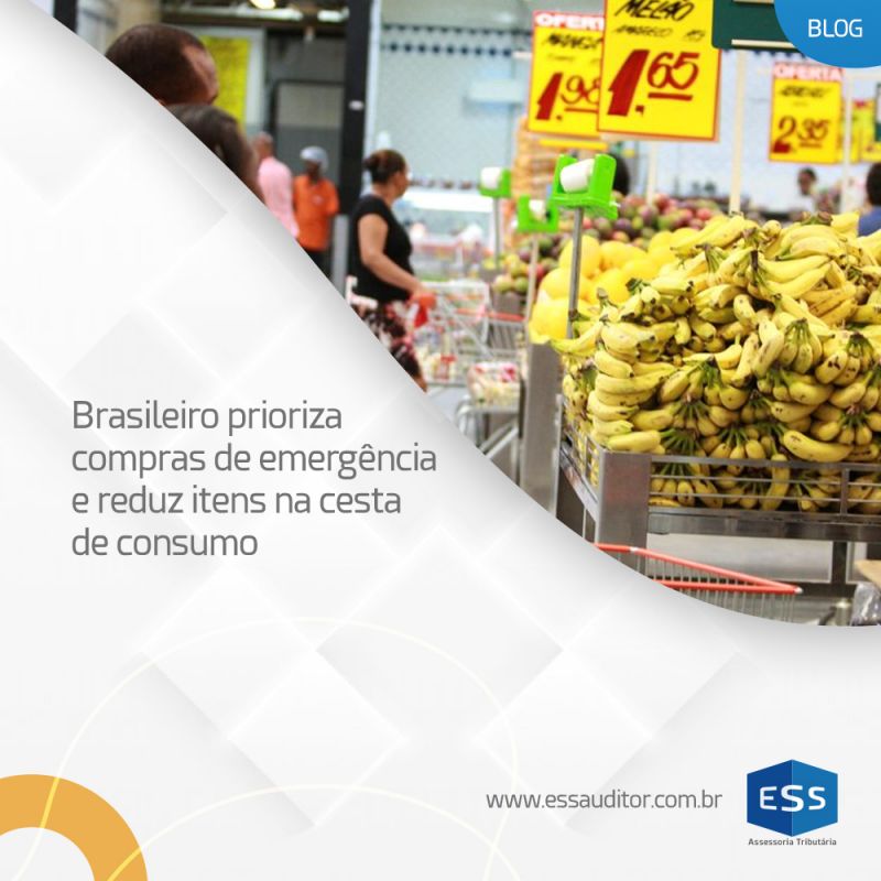 Brasileiro prioriza compras de emergência e reduz itens na cesta de consumo