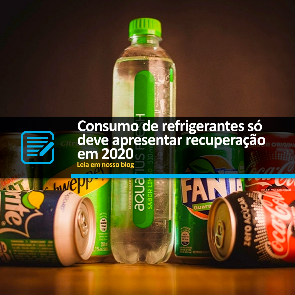Consumo de refrigerantes só deve apresentar recuperação em 2020